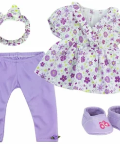 TeamsonUS New Sophia's 8 Pc Set Outfit, Headband And Shoes For Two 15
