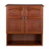 TeamsonUS Teamson Home Martha Removable Wall Cabinet 2 Doors, Mahogany 2 TeamsonUS Teamson Home Martha Removable Wall Cabinet 2 Doors, Mahogany