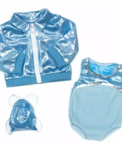 TeamsonUS Kids Sophia's Gymnastics Outfit Set For 18'' Dolls, Aqua