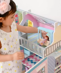 TeamsonUS Teamson Kids Sunroom Dollhouse With 11 Accessories, Multicolor