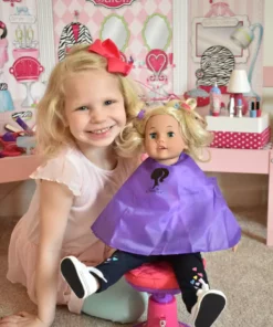 TeamsonUS Sophia's Salon Chair With Adjustable Height And Quilted Set For 18