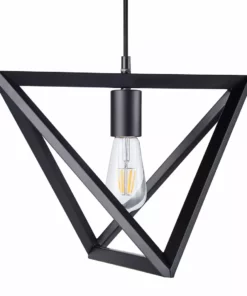 TeamsonUS Teamson Home Armonia Geometric Pendant Lamp, Black