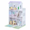TeamsonUS Olivia's Little World Grand Dollhouse With Garden And Accessories For 12" Dolls, Purple New
