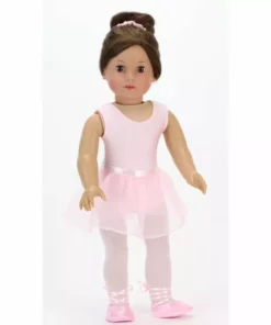 TeamsonUS Sophia's 5 Piece Ballet Outfit Set For 18'' Dolls, Light Pink