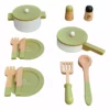 TeamsonUS Teamson Kids Little Chef Frankfurt Wooden Cookware Play Kitchen Accessories, Green 1 TeamsonUS Teamson Kids Little Chef Frankfurt Wooden Cookware Play Kitchen Accessories, Green
