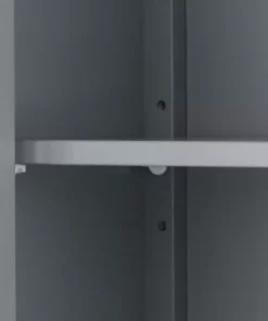 TeamsonUS Teamson Home Mercer Mid Century Modern Removable Wooden Cabinet, Gray 18 TeamsonUS Teamson Home Mercer Mid Century Modern Removable Wooden Cabinet, Gray