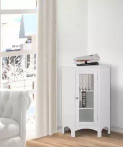 TeamsonUS Madison Corner Floor Cabinet Home