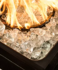 TeamsonUS Teamson Home 1/2 Inch Reflective Fire Glass For Fire Pits 9 Lb / 4 Kg Bag, Clear 14 TeamsonUS Teamson Home 1/2 Inch Reflective Fire Glass For Fire Pits 9 Lb / 4 Kg Bag, Clear
