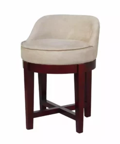 TeamsonUS Teamson Home Swivel Chair With Solid Wood Legs