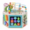 TeamsonUS Teamson Kids Preschool Play Lab 7-in-1 Large Wooden Activity Station, Natural