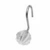 TeamsonUS Teamson Home Round Shower Hooks, Set Of 12, Chrome