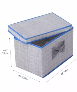 TeamsonUS Teamson Home 2 Piece Closet Shelf Organizer Storage Bin Cube Box With Top Cover 9 TeamsonUS Teamson Home 2 Piece Closet Shelf Organizer Storage Bin Cube Box With Top Cover