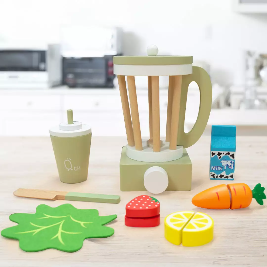 TeamsonUS Teamson Kids Little Chef Frankfurt Wooden Blender Play Kitchen Accessories, Green 5 TeamsonUS Teamson Kids Little Chef Frankfurt Wooden Blender Play Kitchen Accessories, Green