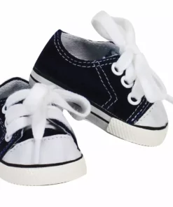 TeamsonUS Kids Sophia's Canvas Sneakers For 15" Dolls, Black