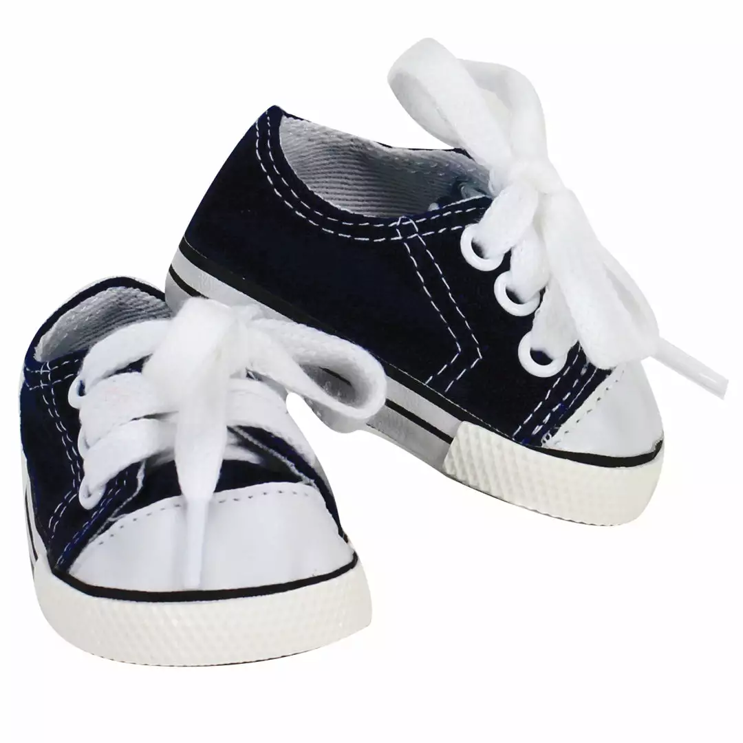 TeamsonUS Kids Sophia's Canvas Sneakers For 15" Dolls, Black 4 TeamsonUS Kids Sophia's Canvas Sneakers For 15" Dolls, Black