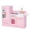 TeamsonUS Teamson Kids - Little Chef Chelsea Modern Play Kitchen - Pink / Gold