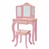 TeamsonUS Fantasy Fields - Fashion Polka Dot Prints Gisele Play Vanity Set - Pink / Gold Kids