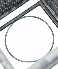 TeamsonUS Teamson Home Gas Tank Wicker Cover Table For 20 LB Propane Tanks, Gray New