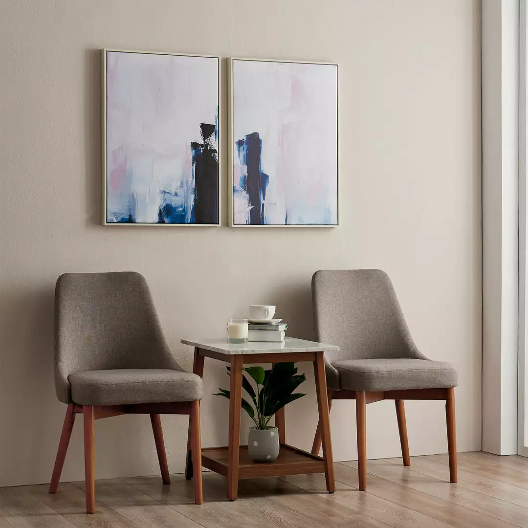 TeamsonUS Teamson Home Kingston Wooden Side Table With Storage And Marble-Look Top, Marble/Walnut 7 TeamsonUS Teamson Home Kingston Wooden Side Table With Storage And Marble-Look Top, Marble/Walnut