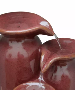 TeamsonUS Teamson Home 3-Jar Outdoor Garden Floor Fountain