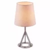 TeamsonUS Teamson Home Aria 15" Modern Table Lamp With Round Shade, Brass/Khaki 1 TeamsonUS Teamson Home Aria 15" Modern Table Lamp With Round Shade, Brass/Khaki