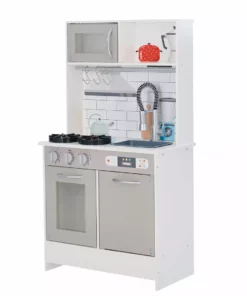 TeamsonUS Teamson Kids - Little Chef Valencia Classic Play Kitchen - Grey