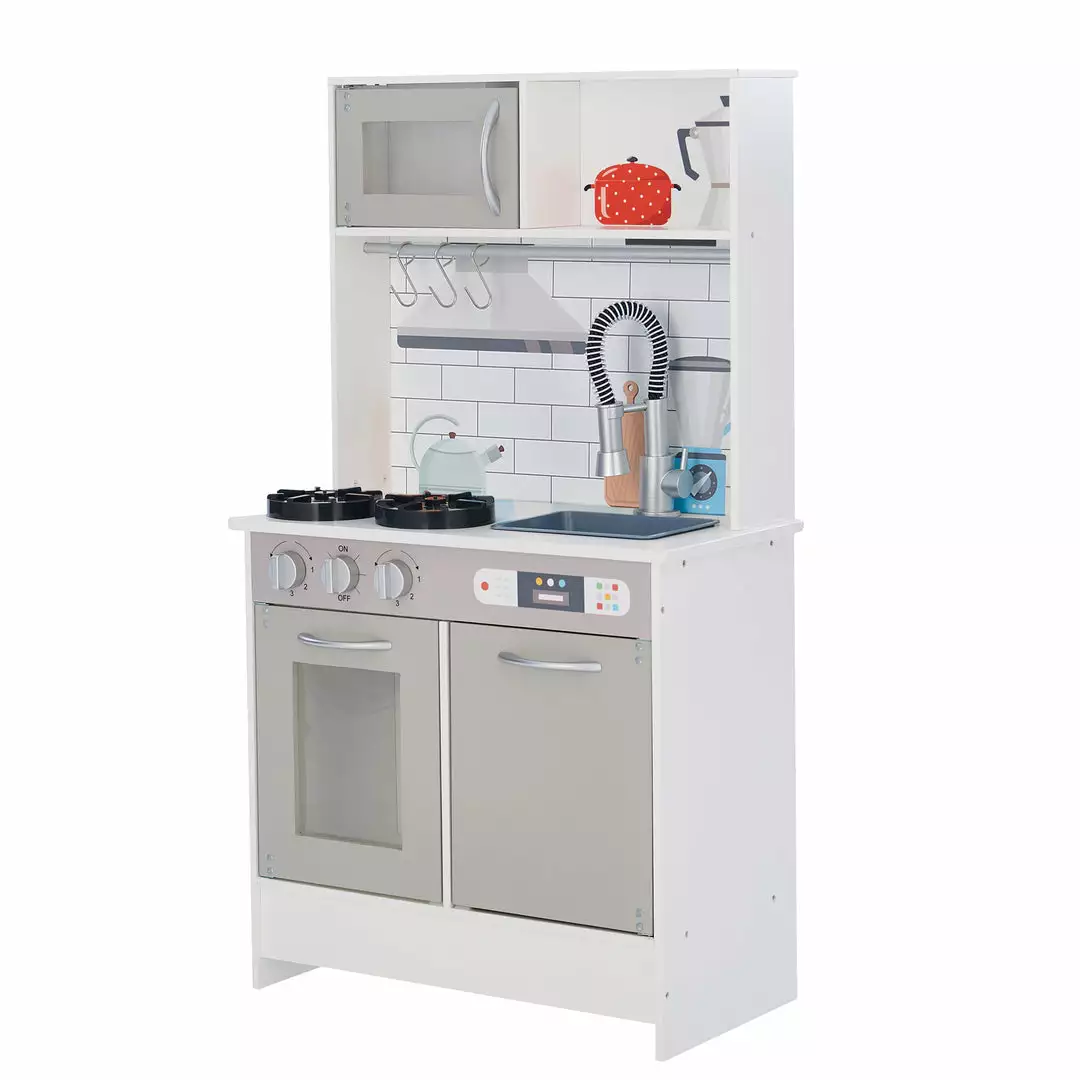 TeamsonUS Teamson Kids - Little Chef Valencia Classic Play Kitchen - Grey 3 TeamsonUS Teamson Kids - Little Chef Valencia Classic Play Kitchen - Grey