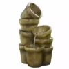 TeamsonUS Teamson Home Stacked Pots Outdoor Garden Fountain