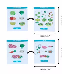 TeamsonUS Teamson Kids Little Chef Frankfurt 27 Piece Wooden Play Cooking Set With Recipe Tablet And Ingredients