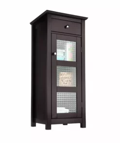 TeamsonUS Home Chesterfield Floor Cabinet, 1 Door And 1 Drawer