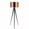 TeamsonUS Teamson Home Romanza 60.23" Postmodern Tripod Floor Lamp With Drum Shade, Matte Black/Copper 1 TeamsonUS Teamson Home Romanza 60.23" Postmodern Tripod Floor Lamp With Drum Shade, Matte Black/Copper