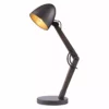TeamsonUS Teamson Home Lexi Modern Reading Table Lamp With Black Shade And Brushed Steel Finish