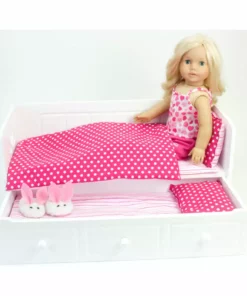 TeamsonUS Sophia's Daybed With Trundle Furniture Set For 18" Dolls 10 TeamsonUS Sophia's Daybed With Trundle Furniture Set For 18