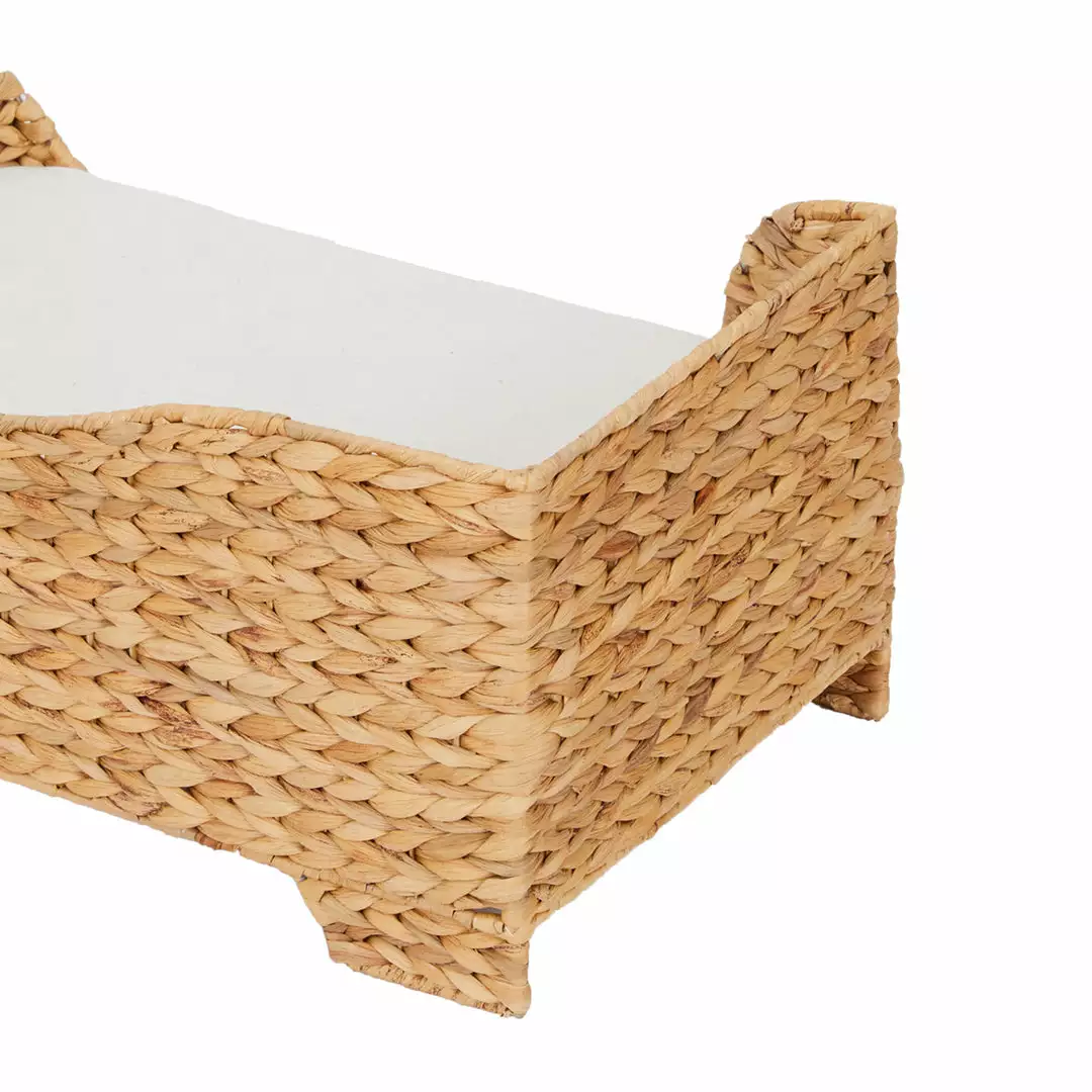 TeamsonUS Teamson Pets Neith Wicker Seagrass Pet Cat Or Small Dog Daybed, Tan/Cream 11 TeamsonUS Teamson Pets Neith Wicker Seagrass Pet Cat Or Small Dog Daybed, Tan/Cream