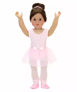 TeamsonUS Sophia's 5 Piece Ballet Outfit Set For 18'' Dolls, Light Pink