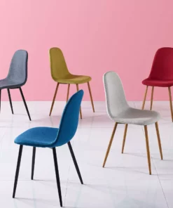 TeamsonUS Teamson Home Minimalist Dining Chair With Metal Legs, Set Of 2, Black/Gray 10 TeamsonUS Teamson Home Minimalist Dining Chair With Metal Legs, Set Of 2, Black/Gray