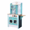TeamsonUS New Teamson Kids Little Chef Santos Retro Wooden Kitchen Playset, Aqua/White 2 TeamsonUS New Teamson Kids Little Chef Santos Retro Wooden Kitchen Playset, Aqua/White