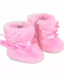 TeamsonUS Kids Sophia's Winter Coat, Hat And Boots Set For 15'' Dolls, Light Pink
