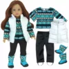 TeamsonUS New Sophia's Sweater, Leggings, Vest, And Boots Set For 18" Dolls