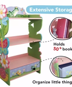 TeamsonUS Fantasy Fields Magic Garden Wooden Bookshelf With Storage Drawers, Multicolor Kids 10 TeamsonUS Fantasy Fields Magic Garden Wooden Bookshelf With Storage Drawers, Multicolor Kids