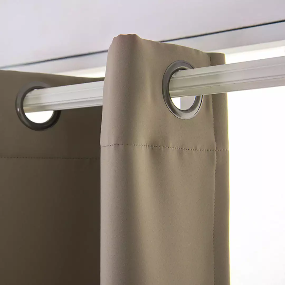 TeamsonUS Teamson Home 63" Ephesus Premium Solid Insulated Thermal Blackout Window Curtain Panels With Grommets, Sepia Brown 4 TeamsonUS Teamson Home 63" Ephesus Premium Solid Insulated Thermal Blackout Window Curtain Panels With Grommets, Sepia Brown