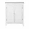 TeamsonUS Teamson Home Glancy Wooden Floor Cabinet With Shutter Doors, White 1 TeamsonUS Teamson Home Glancy Wooden Floor Cabinet With Shutter Doors, White