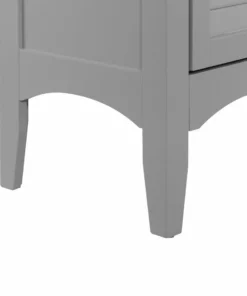 TeamsonUS Teamson Home Glancy Wooden Linen Tower Cabinet With Storage, Gray 15 TeamsonUS Teamson Home Glancy Wooden Linen Tower Cabinet With Storage, Gray