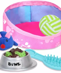 TeamsonUS Sophia's Tan Plush Kitten And Accessories Set For 18