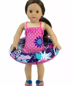 TeamsonUS Sophia's Doll Bathing Suit And Inner Tube Set For 18
