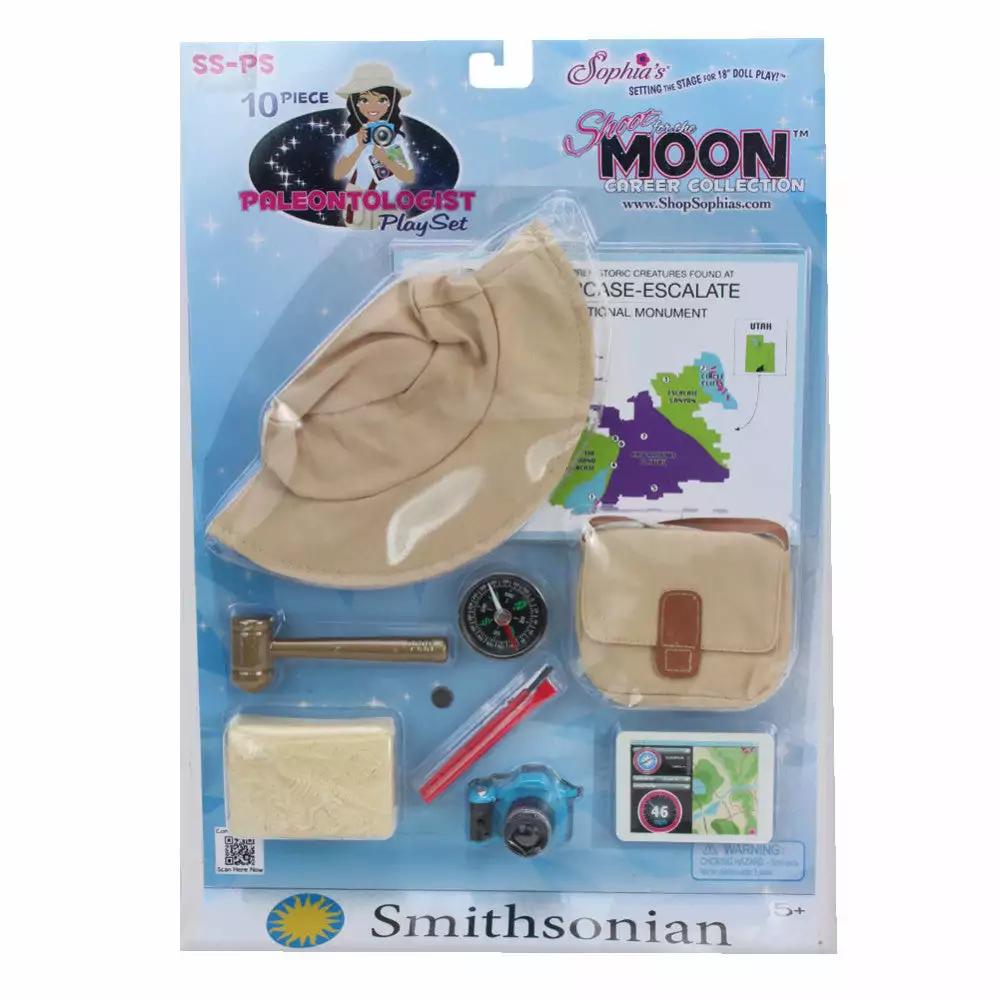 TeamsonUS Sophia's 10 Piece Smithsonian Paleontologist Set For 18" Dolls, Multicolor 5 TeamsonUS Sophia's 10 Piece Smithsonian Paleontologist Set For 18" Dolls, Multicolor
