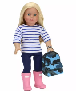 TeamsonUS Sophia's Camouflage Nylon Backpack For 18