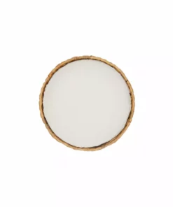 TeamsonUS Teamson Pets Neith Wicker Seagrass 3-Tier Cat Bed Condo With Cushions, Tan/Cream