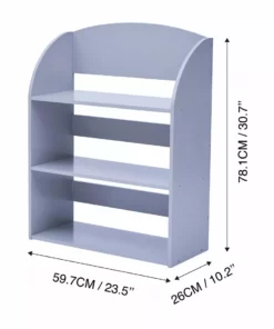 TeamsonUS New Fantasy Fields Child Sized Bookcase With 3 Shelves, Gray 13 TeamsonUS New Fantasy Fields Child Sized Bookcase With 3 Shelves, Gray