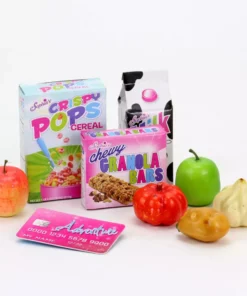 TeamsonUS Kids Sophia's Cash Register, Grocery Food And Money Set For 18